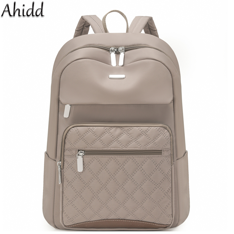 Women'S Fashion Backpack - แฟชั่นลายสก๊อตกระเป๋าเป้สะพายหลังผู้หญิงกันน้ำไนลอนกระเป๋าเป้สะพายหลังความจุขนาดใหญ่กระเป๋านักเรียนกระเป๋าแล็ปท็อปน้ำหนักเบากระเป๋าเดินทาง