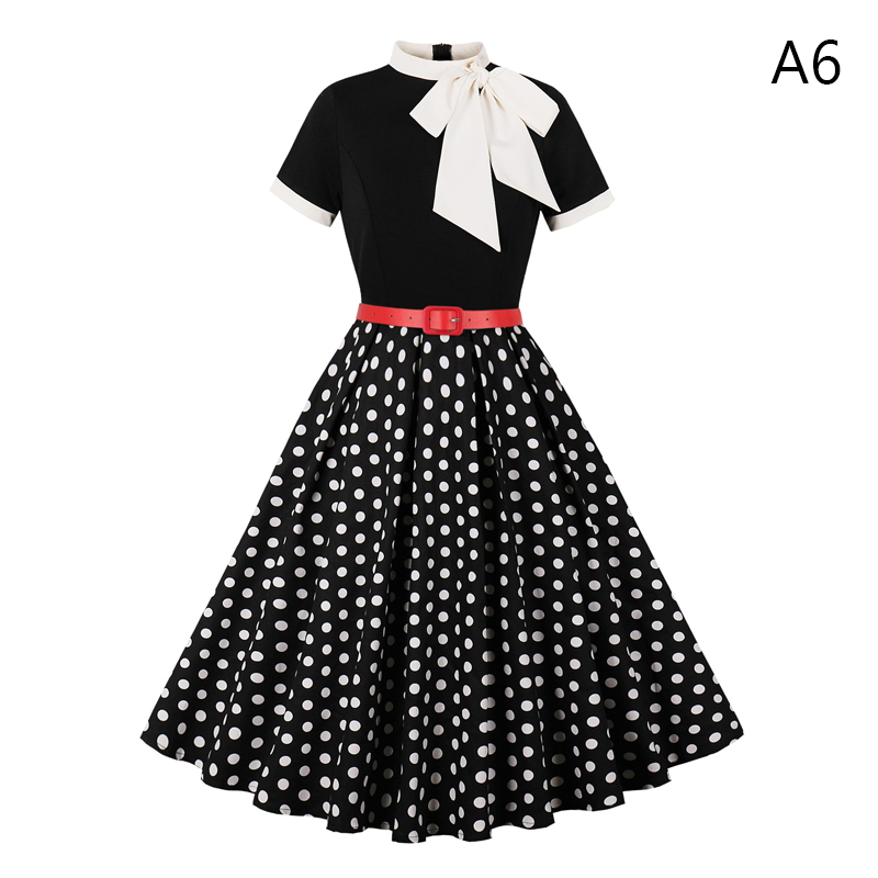 50 60s ชุดวินเทจผู้หญิง Polka  - Women'S Fashion From The 60S บทวิจารณ์และราคา