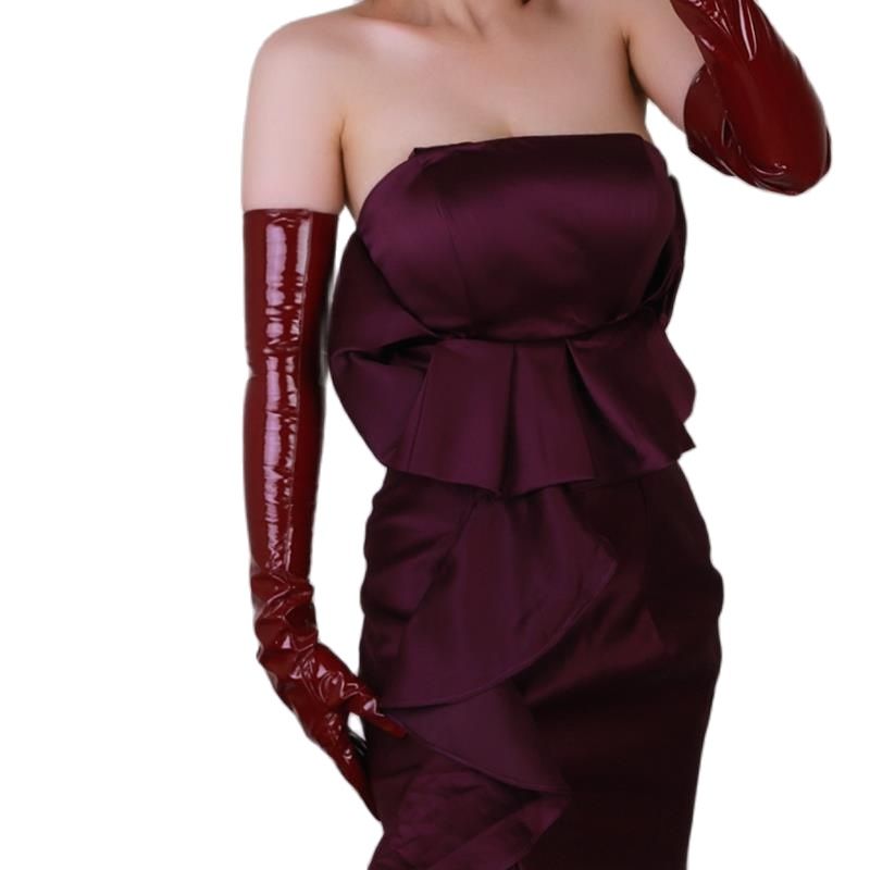 ถุงมือหนังแก้วยาวพิเศษ 60 ซม.  - Women Fashion Over 60 บทวิจารณ์และราคา