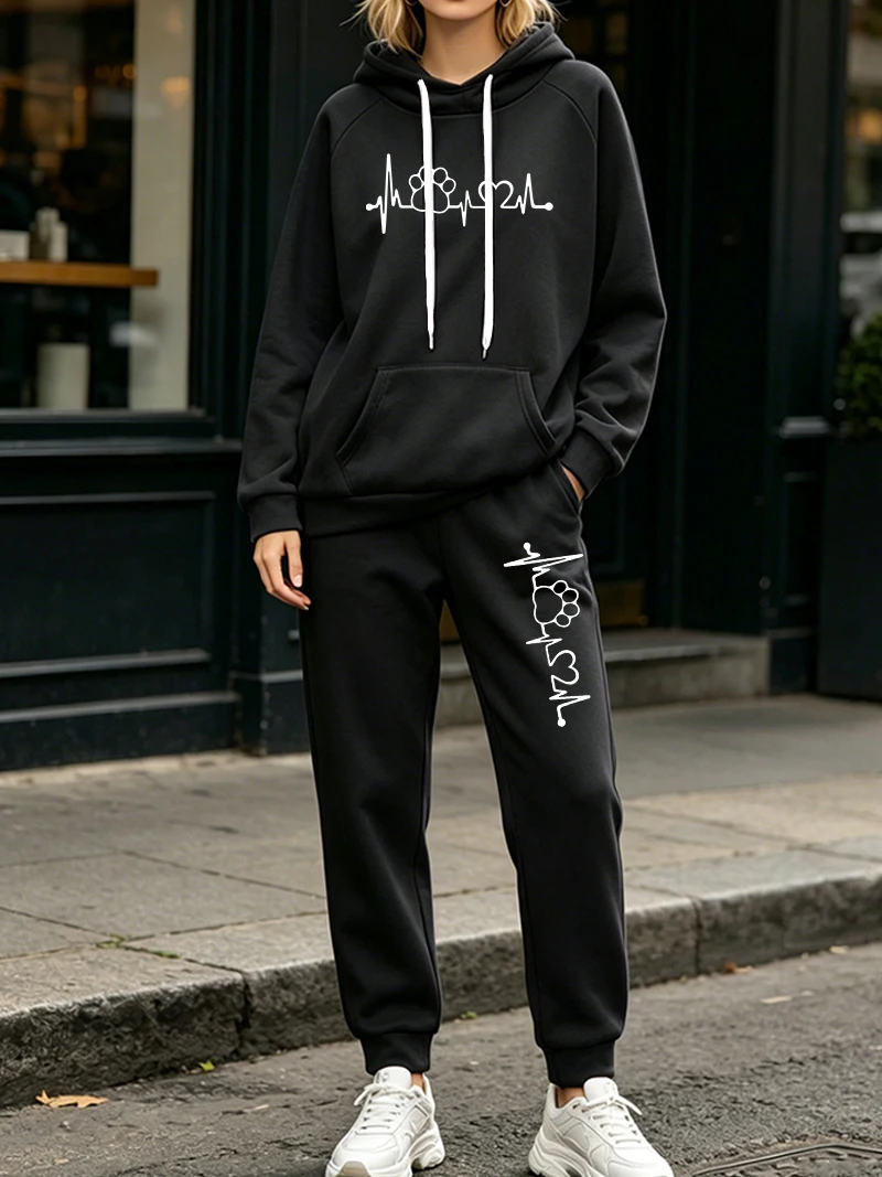 ชุดเซ็ทลำลองแฟชั่นผู้หญิง 2 ชิ - Women'S Fashion Sweatshirts บทวิจารณ์และราคา