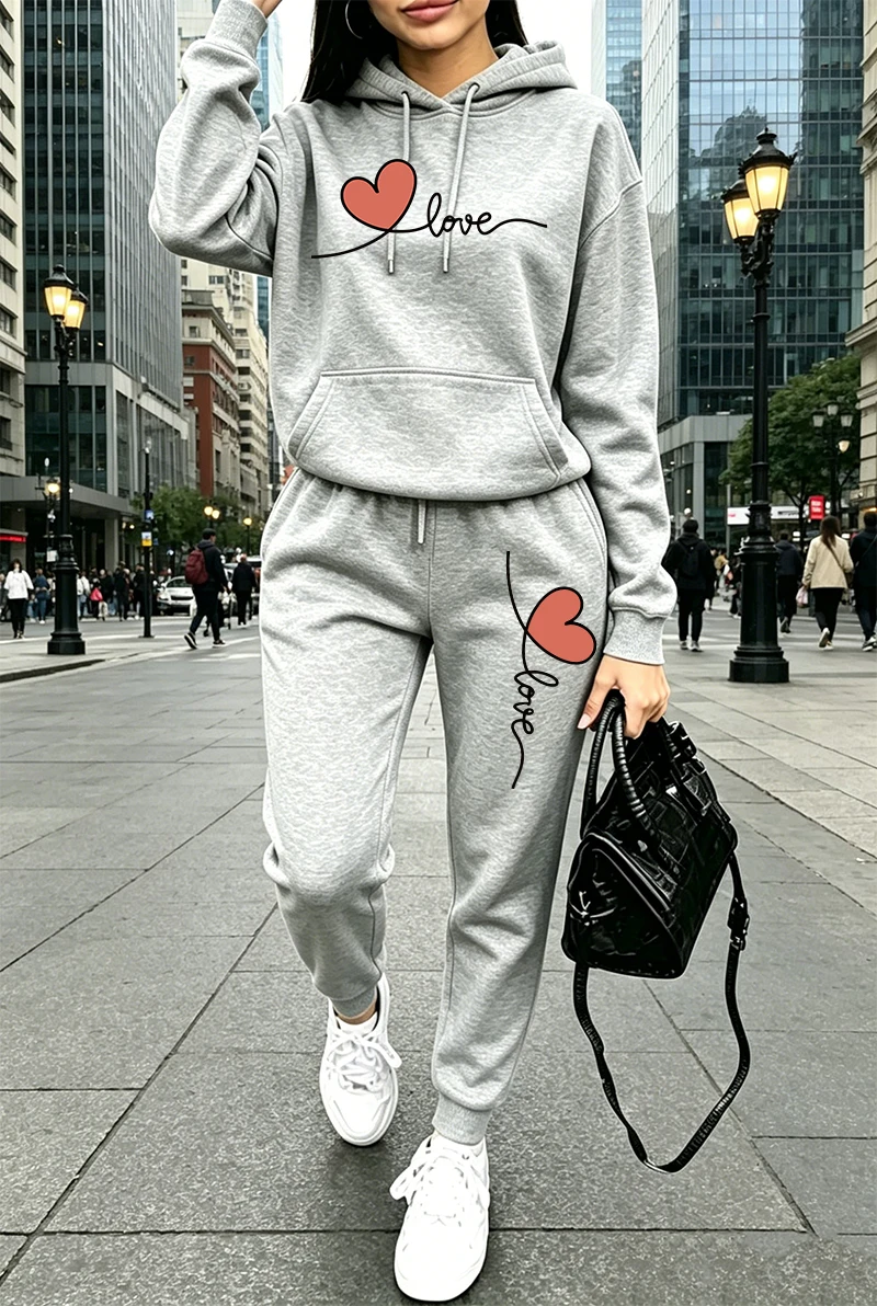 ชุดวอร์มผู้หญิงลายพิมพ์ลำลอง แ - Women'S Fashion Sweatshirts บทวิจารณ์และราคา