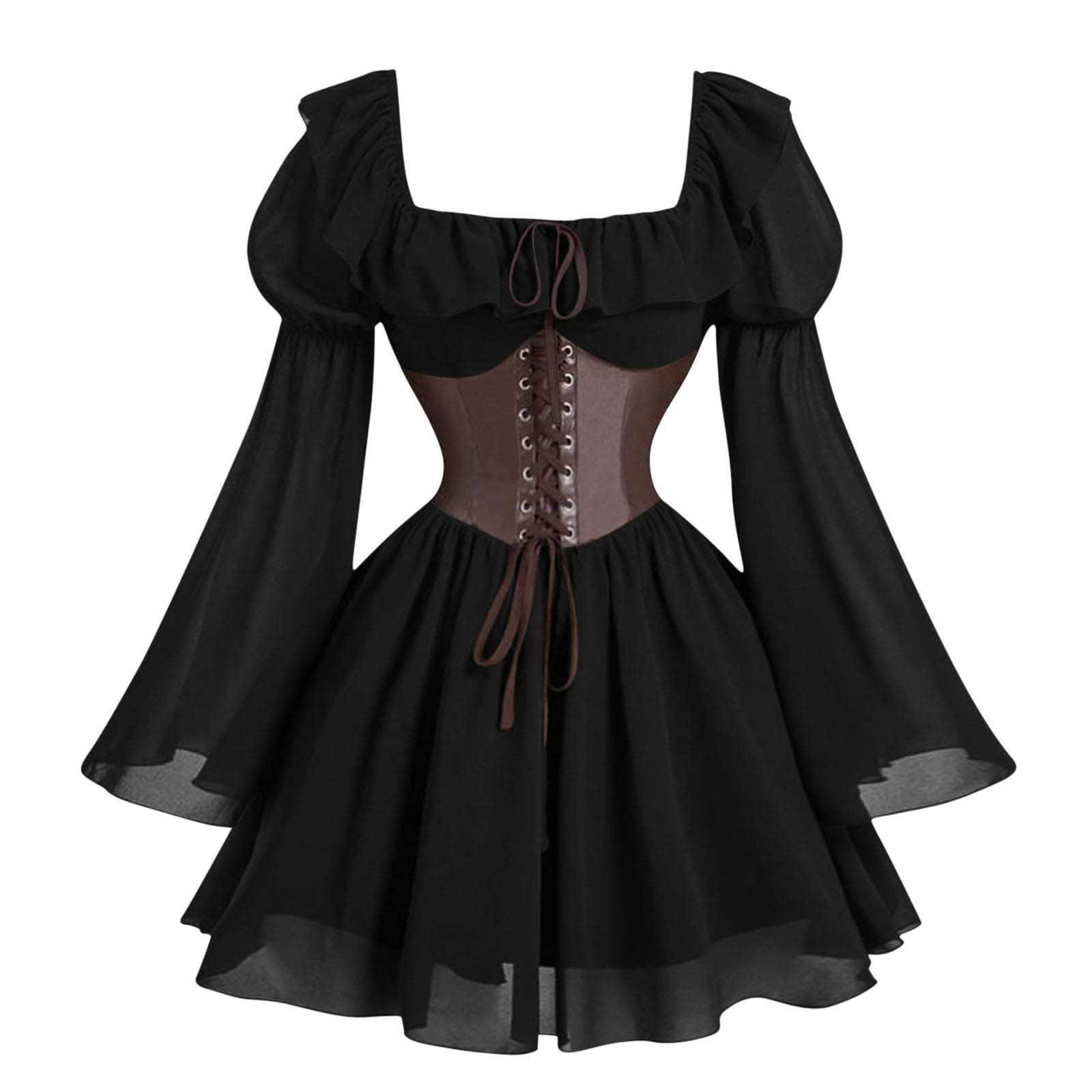 ชุดเดรสแขนยาวสไตล์เรอเนซองส์ยุ - Women'S Fashion Victorian บทวิจารณ์และราคา