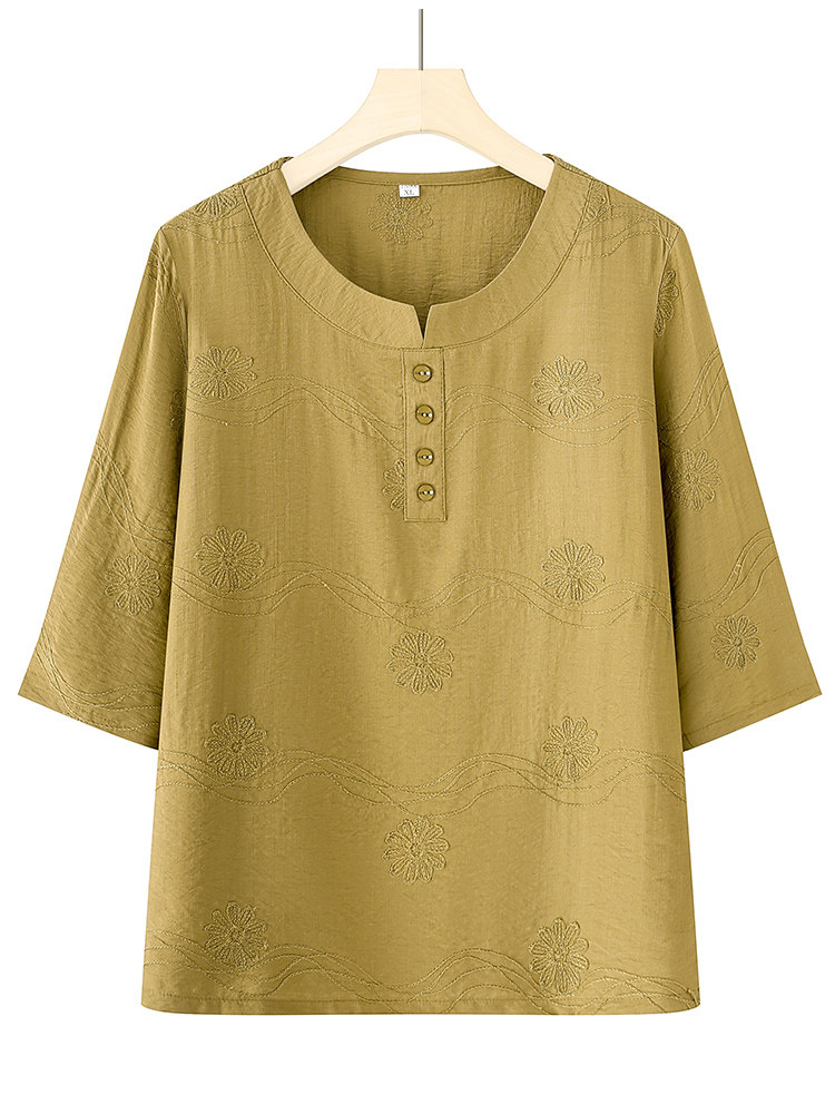 ชุดเสื้อและกางเกงผ้าฝ้ายลินินแ - Women Fashion Over 60 บทวิจารณ์และราคา