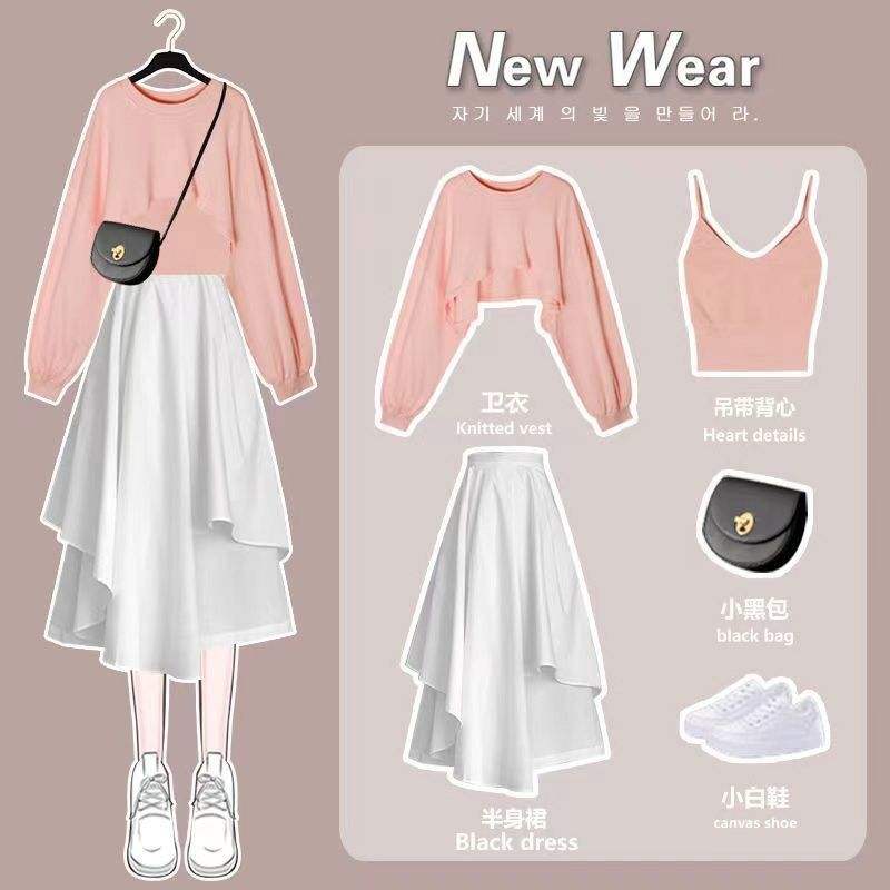 แฟชั่นชุดกระโปรงหญิง 2025 ฤดูใ - Women'S Fashion Sweatshirts บทวิจารณ์และราคา